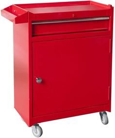 img 1 attached to 🧰 Red Rolling Garage Workshop Tool Organizer: Torin ATBT1204B-RED Detachable 4 Drawer Tool Chest with Ample Storage Cabinet and Adjustable Shelf