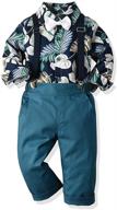 stylish hawaiian suspenders for boys: explore joycebaby toddler clothes collection! logo