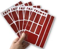 🔴 enhance night visibility with jusmar waterproof red reflective stickers - 5 pack of 45pcs high intensity reflector decals for hard and flat surfaces logo