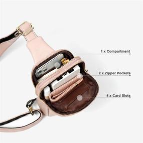 img 3 attached to AomiduoLeather Backpack Multipurpose Crossbody Shoulder Women's Handbags & Wallets for Totes