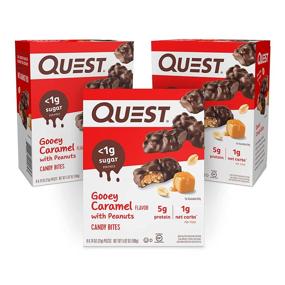 img 4 attached to 🍬 Quest Nutrition Gooey Caramel Candy Bites 8 Count 0.74 Oz (Pack of 3) - Delicious Low-Carb Treats!
