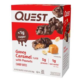 img 3 attached to 🍬 Quest Nutrition Gooey Caramel Candy Bites 8 Count 0.74 Oz (Pack of 3) - Delicious Low-Carb Treats!