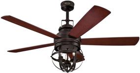 img 3 attached to 🏮 Vintage Ceiling Fan: Westinghouse Lighting 7217100 Stella Mira 52-Inch, Reversible Blades in Oil Rubbed Bronze Finish