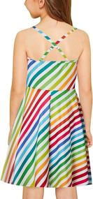 img 1 attached to 🌺 RAISEVERN Adjustable Backless Tropical Sundress for Girls' Clothing