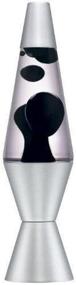 img 3 attached to 🌋 Lava Lite Classic Black Wax Liquid Glass Lava Lamp with Clear Silver Base for Home, Dorm Room, or Office - New, Retro-Style Classic