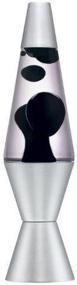 img 1 attached to 🌋 Lava Lite Classic Black Wax Liquid Glass Lava Lamp with Clear Silver Base for Home, Dorm Room, or Office - New, Retro-Style Classic