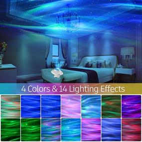 img 3 attached to 🌟 IXI Aurora Star Projector - Night Light Projector with 14 Lighting Effects | Remote Control UFO Shaped Galaxy Projector Night Light featuring Bluetooth Speaker, Timer & Voice Control | Perfect Gift for Kids' Bedroom