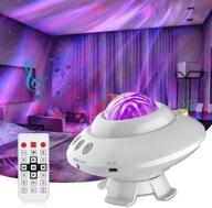 🌟 ixi aurora star projector - night light projector with 14 lighting effects | remote control ufo shaped galaxy projector night light featuring bluetooth speaker, timer & voice control | perfect gift for kids' bedroom логотип