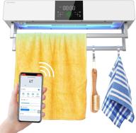 🔥 roadview towel warmers with uv sanitizing: electric heated towels dryer with tuya wifi control – wall mounted bathroom towel warmers (compatible with alexa and google assistant) logo