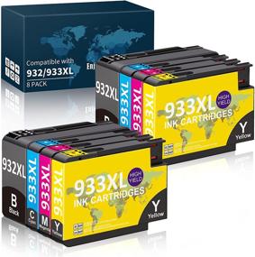 img 4 attached to High-Quality Compatible Ink Cartridge Replacement for HP 932 933 932XL 933XL - Ideal for HP Officejet 6600 6700 7612 6100 7610 7110 Printers (2 Black, 2 Cyan, 2 Magenta, 2 Yellow)