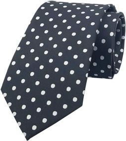 img 2 attached to 👔 Elfeves Classic Polka Jacquard Necktie: Stylish Boys' Accessory for Tying the Perfect Knot