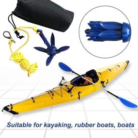 img 2 attached to 🚣 ISURE MARINE Kayak Anchor Kits: Portable Folding Buoy Kit for Small Boats, Kayaks, and More