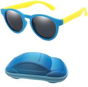 img 4 attached to Sunglasses Polarized Flexible Protection Children Boys' Accessories