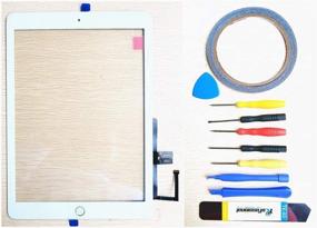 img 1 attached to yayayahu iPad 6 2018 Glass Touch Screen Replacement + Repair Tool Kit - White