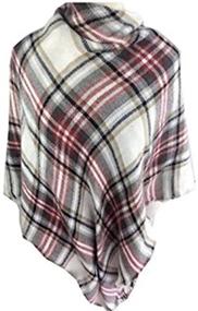 img 2 attached to 🧣 Women's Checked Tartan Pashmina Scarf
