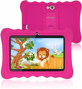 img 4 attached to 📱 Лучший 7-дюймовый планшет Andriod 9.0 для детей с образовательными приложениями, играми, WiFi и многим другим - в комплекте ударопрочный чехол в розовом цвете!