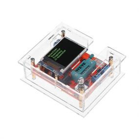 img 1 attached to 🔧 High-Performance Treedix GM328 Transistor Tester & Frequency Tester: PWM Square Wave LCR Meter, Voltmeter, Full Color Screen Graphics DIY Kit with Acrylic Case