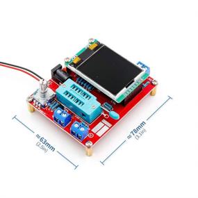 img 2 attached to 🔧 High-Performance Treedix GM328 Transistor Tester & Frequency Tester: PWM Square Wave LCR Meter, Voltmeter, Full Color Screen Graphics DIY Kit with Acrylic Case