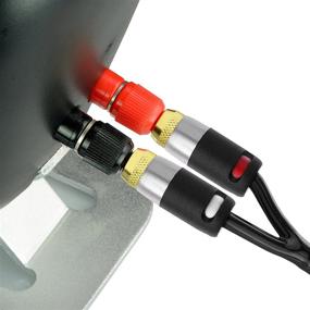 img 1 attached to МедиаБридж 12AWG Ультра серия акустического кабеля с двумя позолочеными банановыми разъемами (3 фута) - оценка CL2 - большое кол-во медных проводников высокой плотности (OFC) - черный [Новый и]