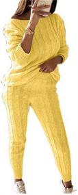 img 2 attached to LKOUS Oversized Shoulder Pullover Sweater Jumpsuits for Women: Clothing, Jumpsuits, Rompers & Overalls