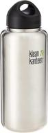 🆕 new 2018 klean kanteen wide mouth stainless steel water bottle - single wall, leak proof interior cap logo