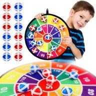 🎯 dart board for kids: 12 sticky balls & 2 colors - perfect indoor/outdoor game gift for boys and girls логотип