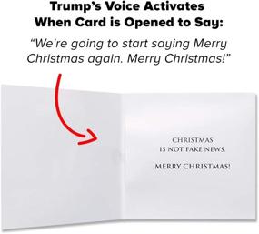 img 3 attached to 🎅 Trump Christmas Card President - Unique Talking Greeting Card for the Holidays