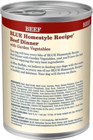 img 2 attached to 🐶 Blue Buffalo Homestyle Recipe Natural Wet Dog Food - 12.5oz Can (Pack of 12) for Adult Dogs