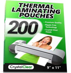 img 4 attached to 🔒 Crystal Clear 200-Pieces: The Ultimate Universal Thermal Laminating Pouches for Professional Results