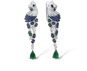 img 4 attached to Santuzza Sterling Silver Zirconia Earrings - Elegant Girls' Jewelry & Earrings