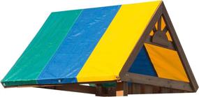 img 2 attached to 🎪 Multicolor Swing-N-Slide WS 4403 52&#34; x 90&#34; Swing Set Replacement Tarp: Enhance Your Outdoor Playtime!