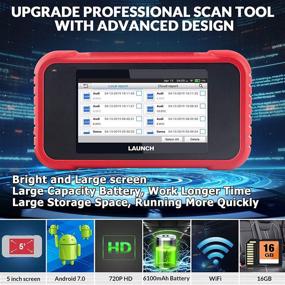 img 1 attached to Upgrade CRP123E OBD2 Scanner Code Reader for Car Diagnostics – ABS SRS Engine Transmission, Touchscreen Wi-Fi, One-Click Lifetime Free Updates, Includes Carry Bag – Enhanced Version of CRP123