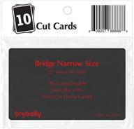 🃏 pack of 10 bridge size cut cards by brybelly логотип