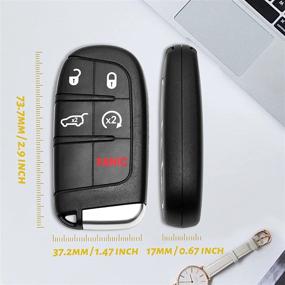 img 3 attached to 🔑 Tyranway Keyless Entry Remote Key Fob for Jeep Grand Cherokee 2014-2020 - FCC ID: M3N40821302