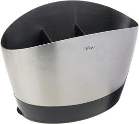 img 4 attached to OXO Brushed Stainless Utensil Holder