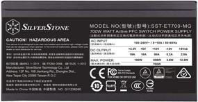 img 3 attached to 💡 Silverstone Technology ET700-MG: 700W Modular Gold ATX Power Supply with Black Flex Cables and Improved Capacitors (SST-ET700-MG)