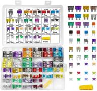 muhize 200 pcs car fuses assortment kit - automotive fuses: standard, mini, low profile mini, micro2 atr (2a/3a/5a/7.5a/10a/15a/20a/25a/30a/35a/40a) - 4 types included logo