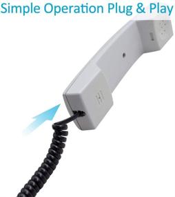 img 1 attached to 📞 SHONCO Phone Cord Landline - 2 Pack 13Ft, Standard RJ9 4P4C Plugs, Black