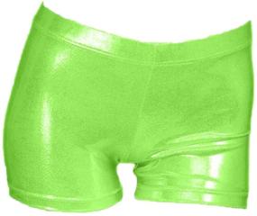 img 2 attached to Sparkling Athletic Gymnastics Shorts for Little Big Girls - Aosva, Ages 2-14Years