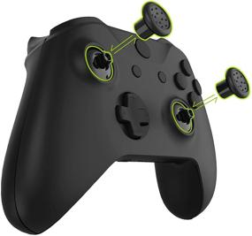 img 3 attached to 🎮 eXtremeRate Interchangeable Ergonomic Thumbstick for Xbox Series X & S/Xbox One/Xbox One Elite/Xbox One S & X Controller with 3 Height Domed and Concave Grips Adjustable Joystick - Black