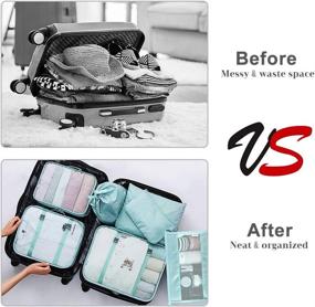 img 1 attached to Maximize Efficiency with Waterproof Multi-Functional Packing Cubes for Travel