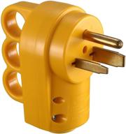 miady universal power plug: easy unplug design, heavy duty grounding, etl listed - yellow logo