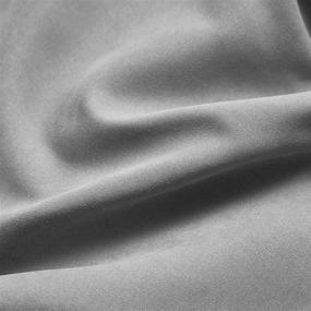 img 1 attached to 🛏️ YnM Cotton/Polyester Duvet Cover for Weighted Blankets: Grey/White Reversible, 60''x80'' - Enhance Your Weighted Blanket Experience!