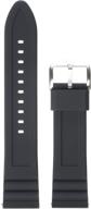 📿 versatile interchangeable watch band: fossil silicone and stainless steel strap for ultimate style logo