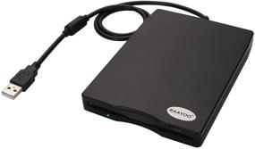 img 4 attached to RAAYOO USB Floppy Disk Reader Drive, 3.5” External Portable 1.44 MB FDD Diskette Drive for Windows 7/8/2000/XP/Vista PC Laptop Desktop Notebook Computer - Plug and Play, No Extra Drivers Needed (Black)