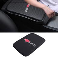 sparkle-um car center console pad auto armrest seat box cover protector logo