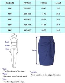 img 3 attached to Stylish Women's Elastic Stretch Bodycon Pencil Skirts: Perfect for Fashionable Women's Clothing