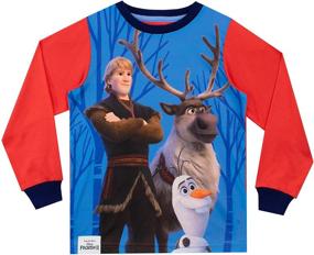 img 3 attached to 👑 Explore the Magic with Disney Boys' Pajamas Frozen: Comfort and Fun Combined!