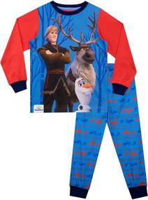 img 4 attached to 👑 Explore the Magic with Disney Boys' Pajamas Frozen: Comfort and Fun Combined!