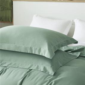 img 3 attached to 🛏️ Bedsure Green Duvet Covers Queen Size - Premium Soft Queen Duvet Cover Set with Zipper Closure - 3-Piece Bedding Set includes 1 Duvet Cover 90x90 inches and 2 Pillow Shams